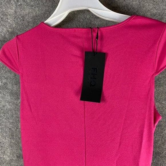 FHQ Collection Dress Small Women's NWT Pink Long Polyester Adults S - Picture 6 of 6